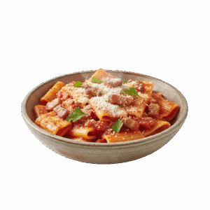 paccheri all'amatriciana