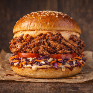 pulled pork burger