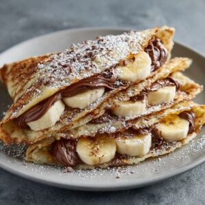 crepes cioccolato e banana