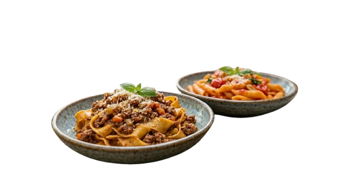 pasta pomodoro/ragù