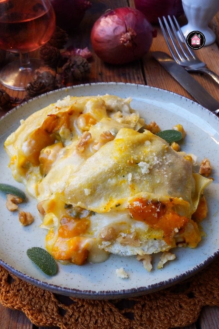Crepes con Zucca, Gorgonzola e Pancetta